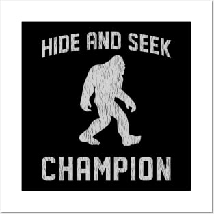 Vintage Bigfoot Hide And Seek World Champion Posters and Art